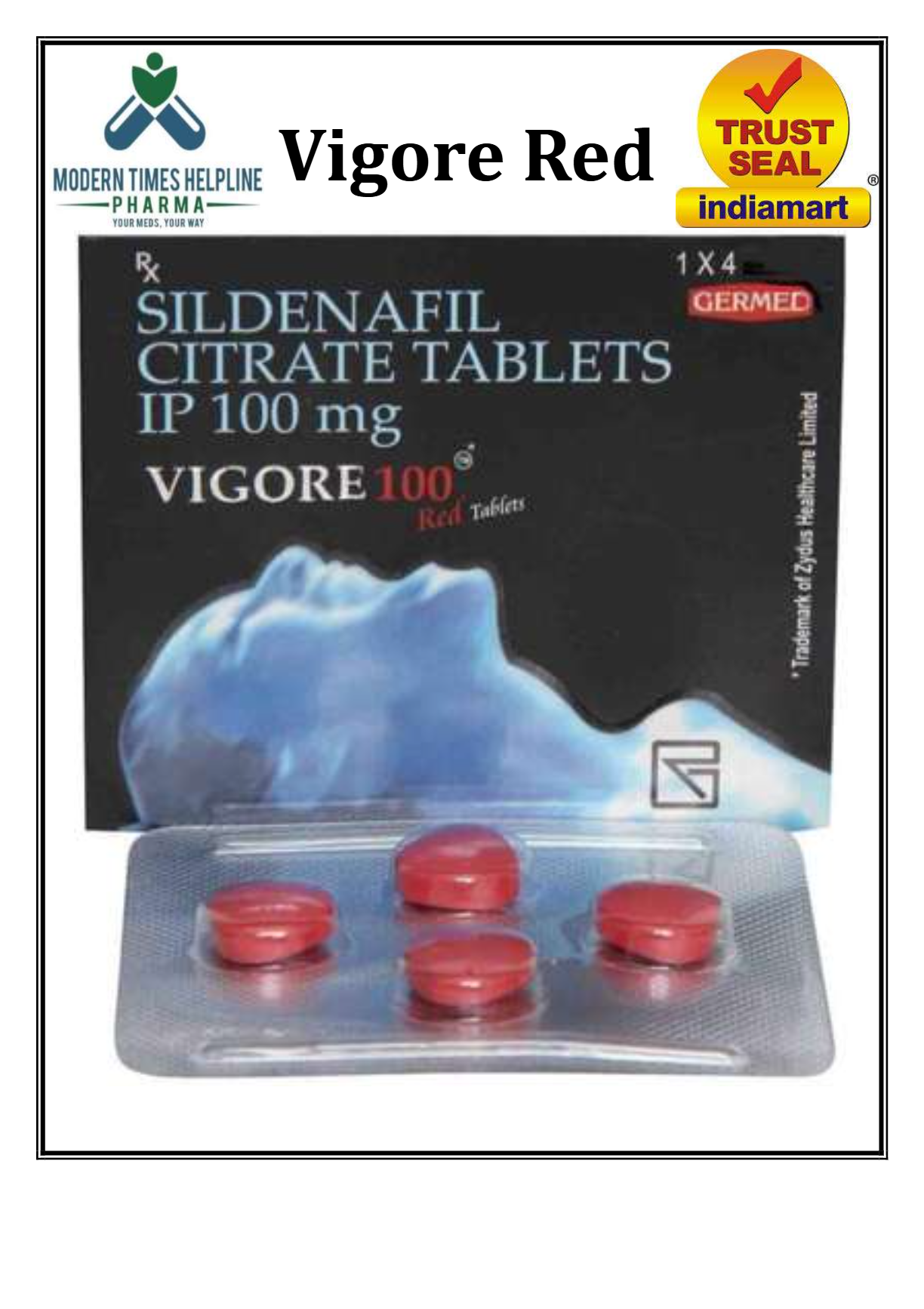 Red Viagra (cytrynian sildenafilu)