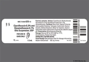 Ciprofloxacin + Dexamethasone product photo
